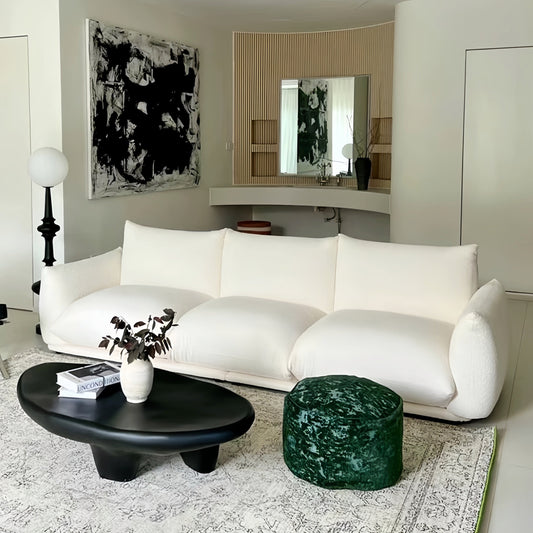 Elevate Your Space: The Orangme Fabric Sofa – Where Minimalist Modern Meets Artful Comfort