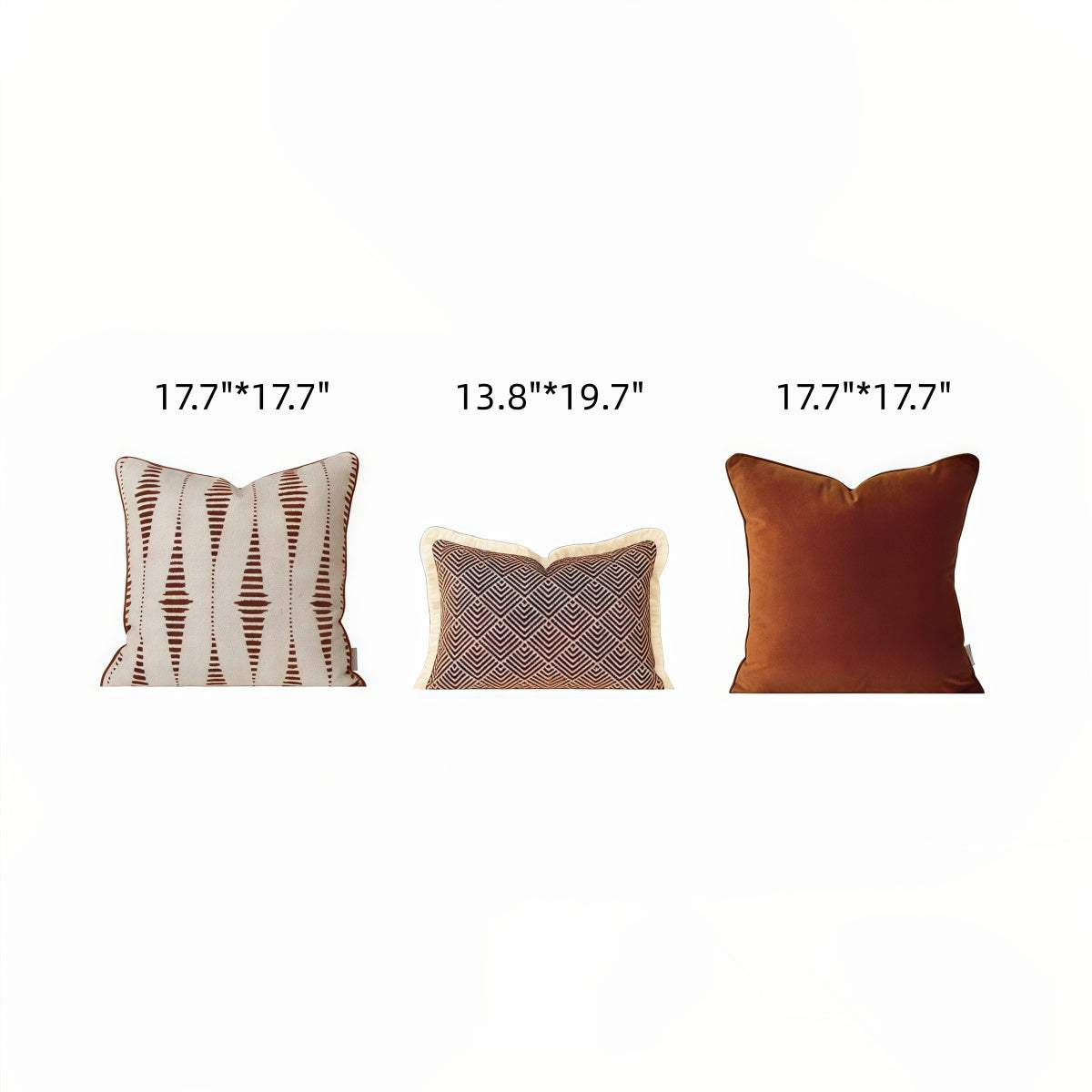 Maillard-Style Vintage-Inspired Fabric Throw Pillow For Living Room Sofa