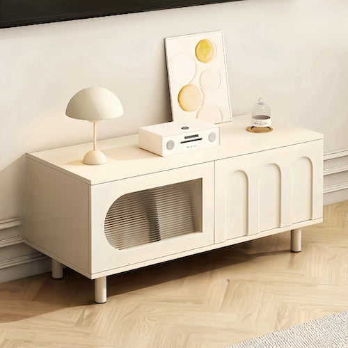 Glamour Minimalist White TV Cabinet