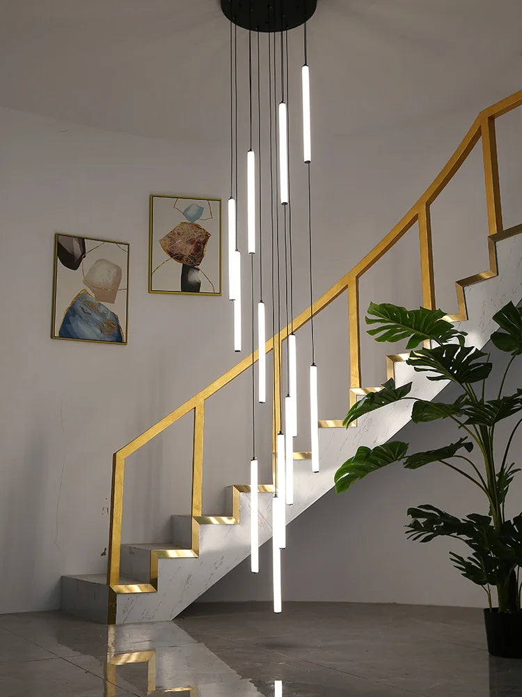 Large Staircase Chandelier Light: Illuminate Your Space with Sophistic - Orangme