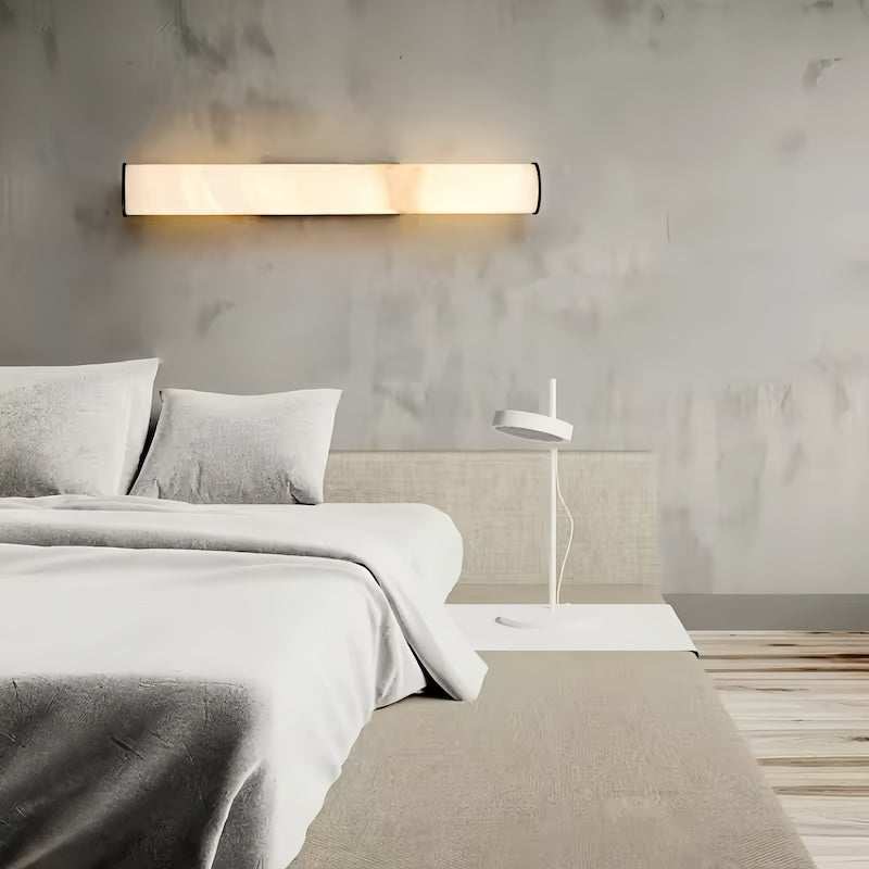 Natural Marble LED Wall Light in luxurious setting - orangme.com