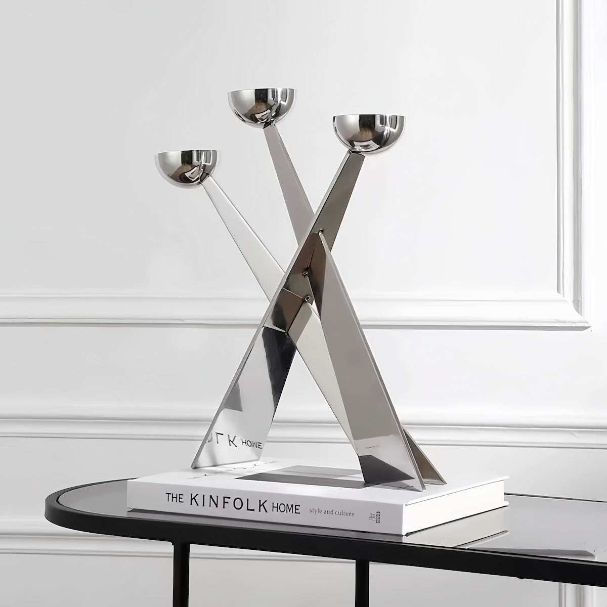 Candlestick - Modern Minimalist Stainless Steel Design for Elegant Decor