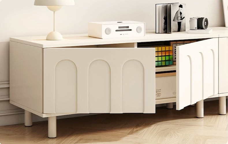 Glamour Minimalist White TV Cabinet