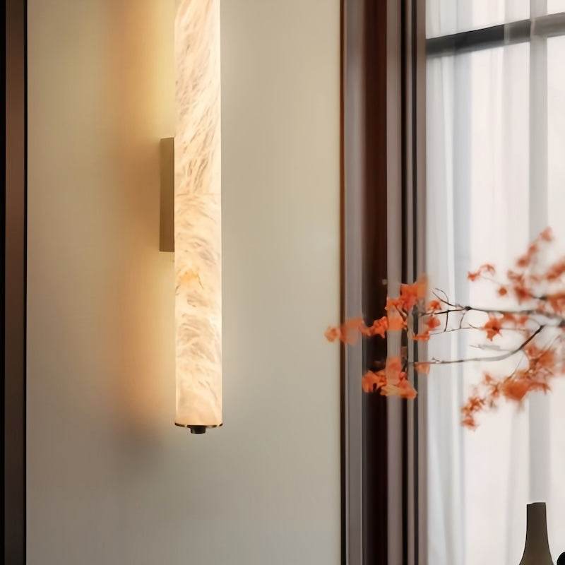 Natural Marble LED Wall Light in luxurious setting - orangme.com