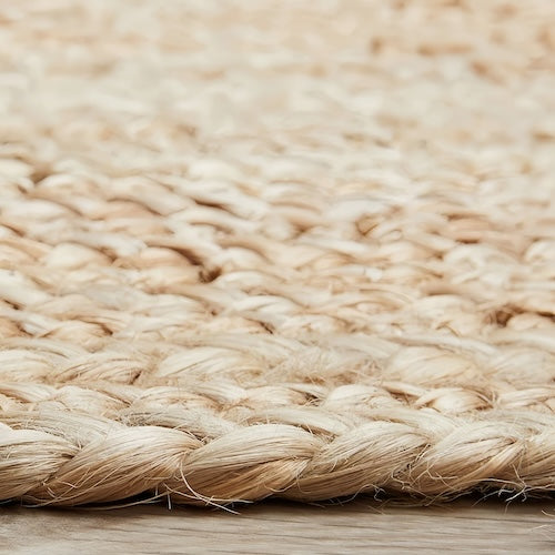 Handwoven Jute Rug: Naturally Distressed, Unique Art Piece from Bangladesh