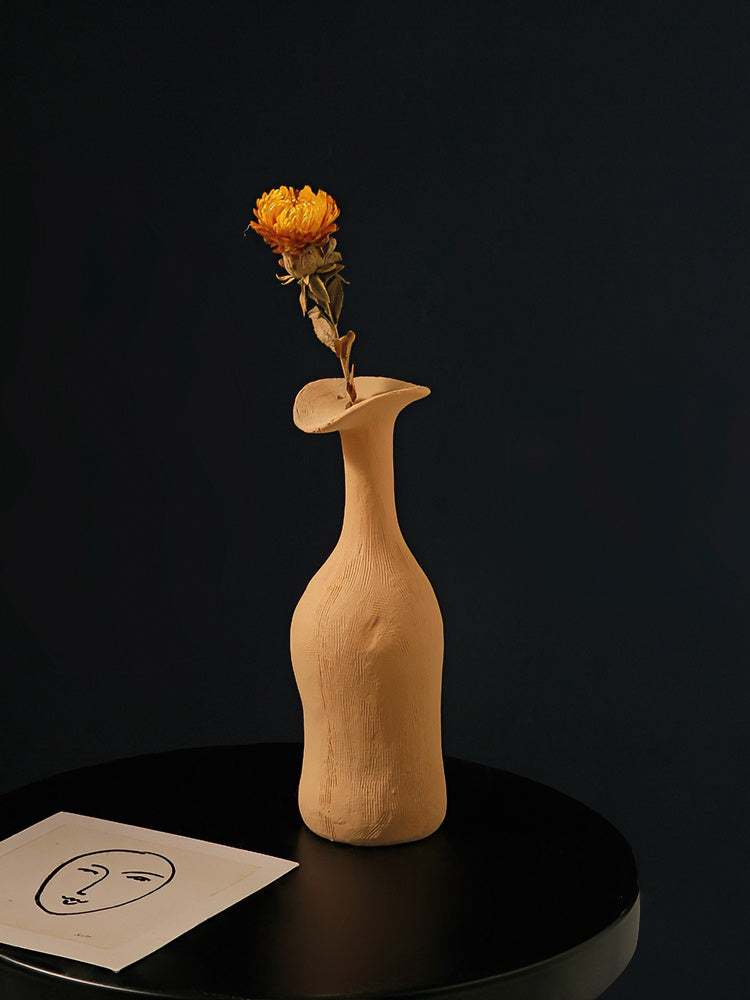 Morandi Creative Ceramic Vase - Minimalist Art Decor for Entryway & Living Room