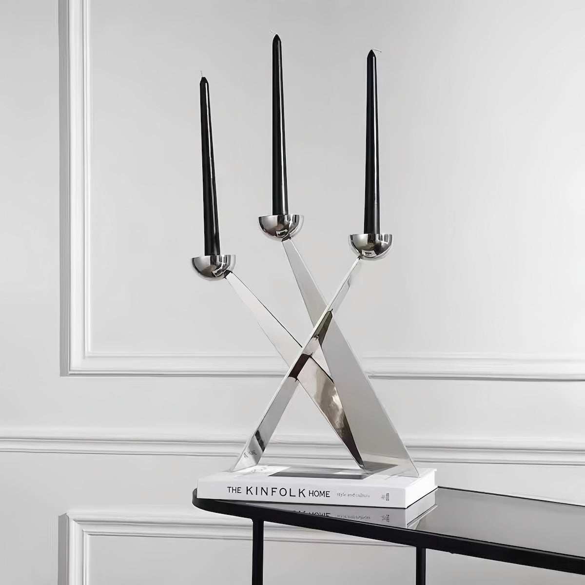 Candlestick - Modern Minimalist Stainless Steel Design for Elegant Decor