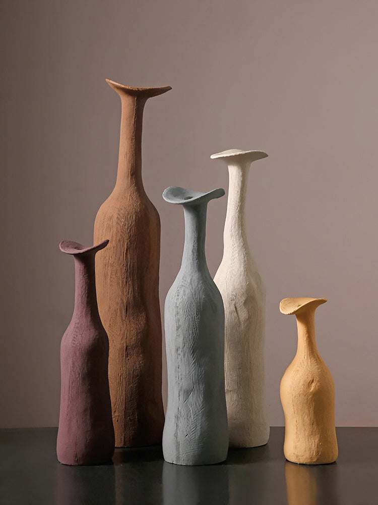 Morandi Creative Ceramic Vase - Minimalist Art Decor for Entryway & Living Room