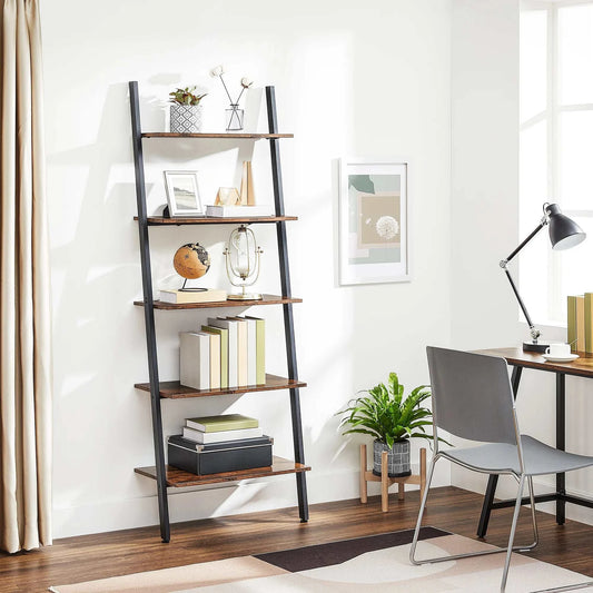 5-Tier Industrial Style Corner Wall Shelf - orangme.com