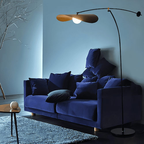 Leaf Copper Floor Lamp | Illuminating Elegance and Nature-Inspired Design
