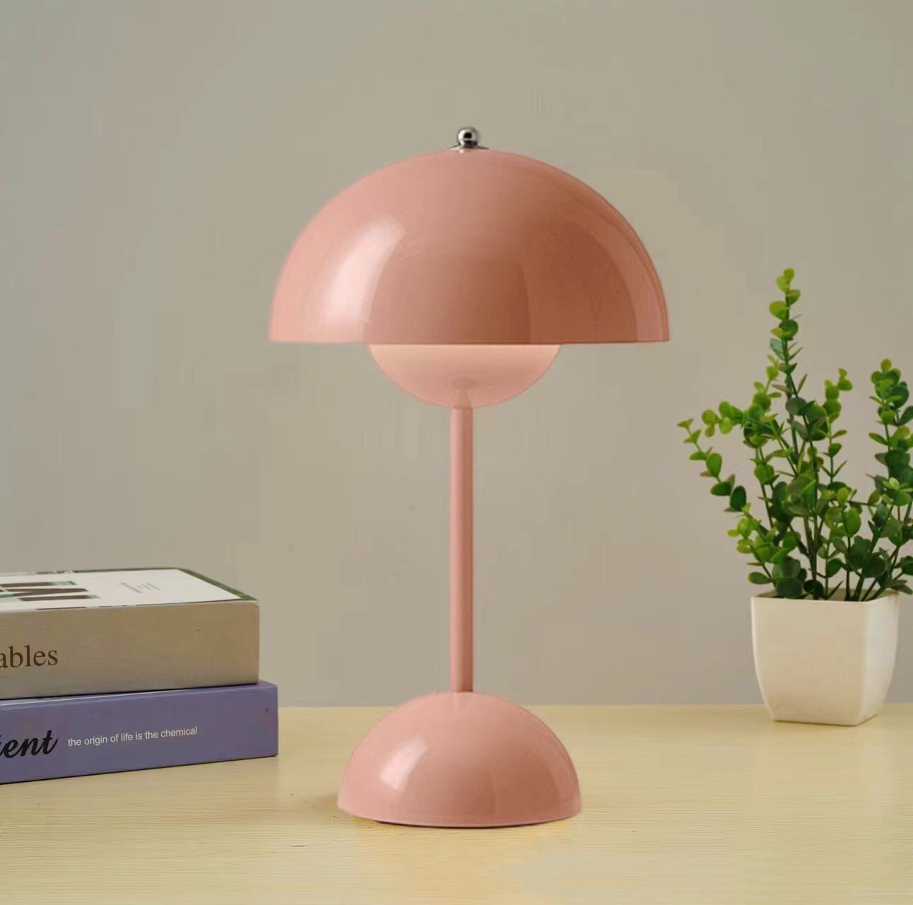 Scandi Mushroom Lamp | Flowerpot Table Lamp