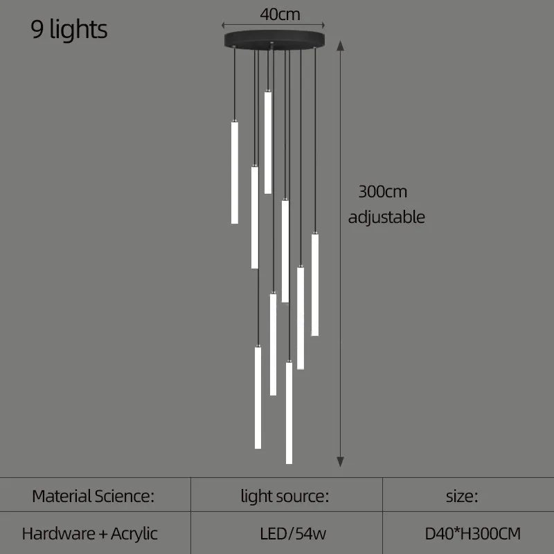 Large Staircase Chandelier Light: Illuminate Your Space with Sophistic - Orangme