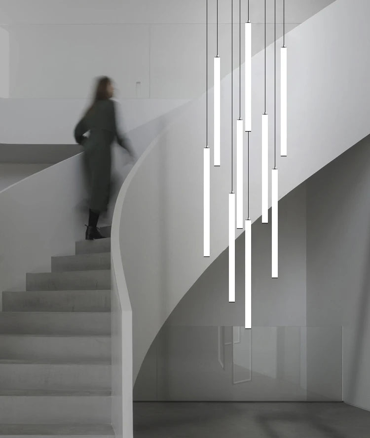 Large Staircase Chandelier Light: Illuminate Your Space with Sophistic - Orangme