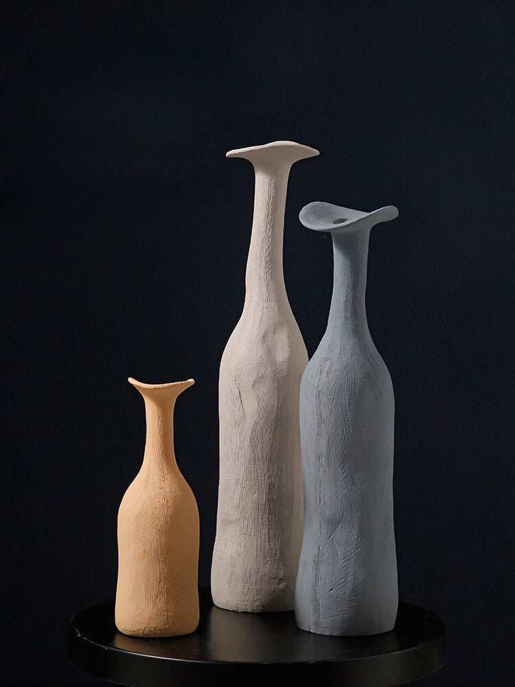 Morandi Creative Ceramic Vase - Minimalist Art Decor for Entryway & Living Room