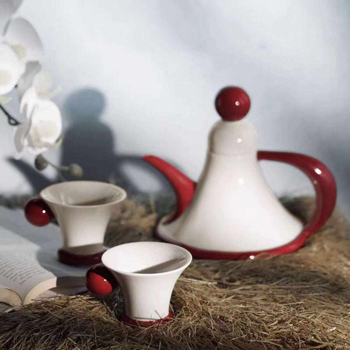 Teapot and Cup Set - Vintage-Style Elegant Home Afternoon Tea Set