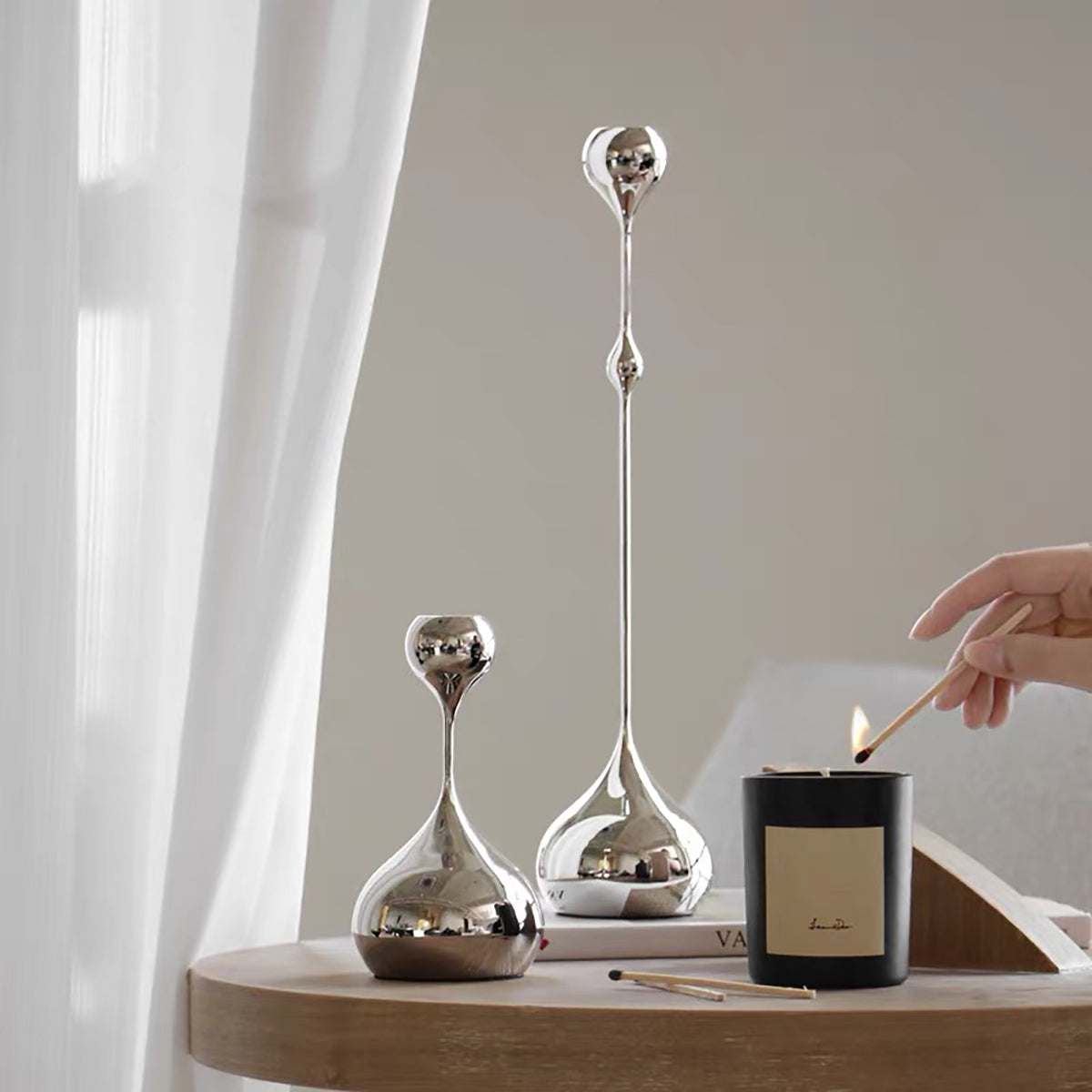 Silver Candle Holder – Elegant Luxury Decor for Stylish Spaces