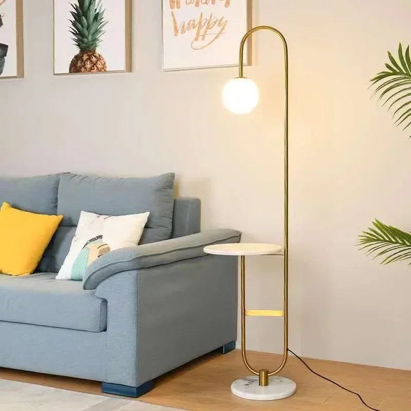 Funky Floor Lamp with Table | Modern Design Lighting - Orangme