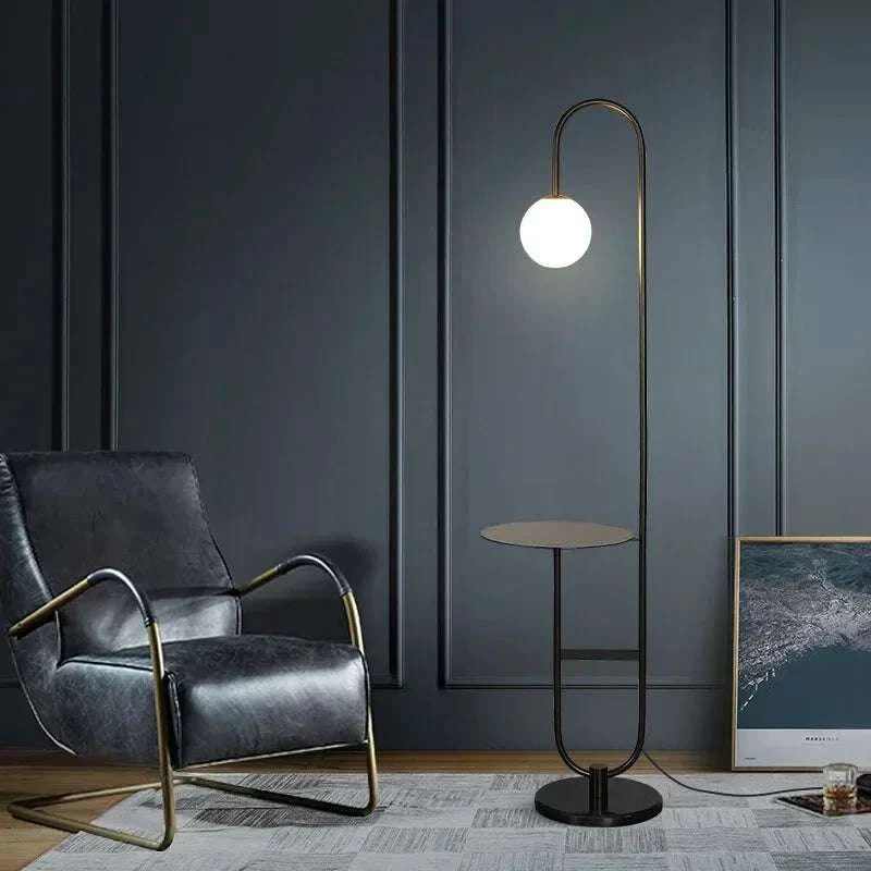 Funky Floor Lamp with Table | Modern Design Lighting - Orangme