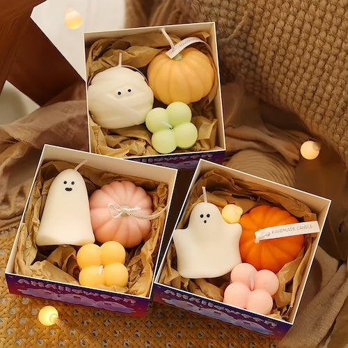 Halloween Pumpkin Candle | Candle Gift Set - Orangme