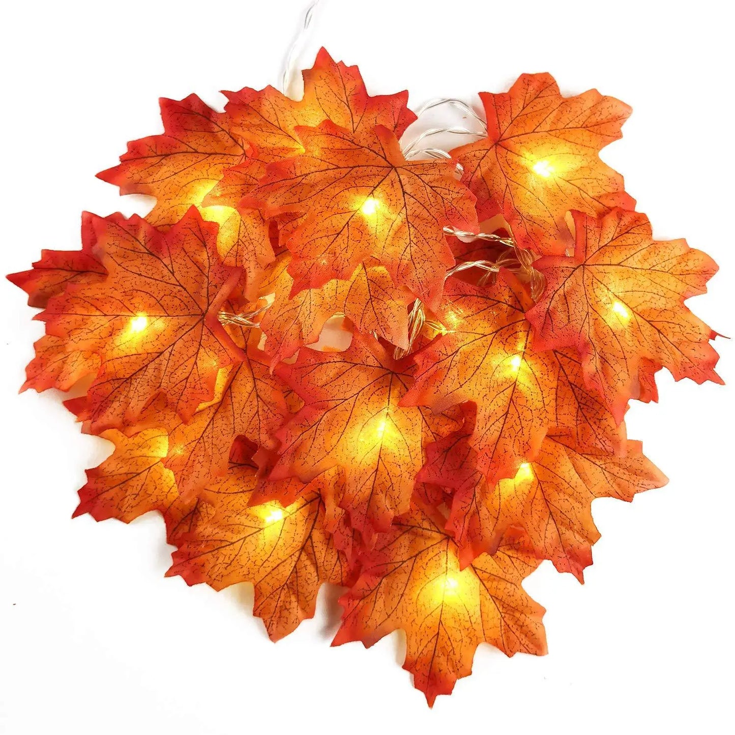 Holiday Door Decor | Maple Leaves LED String Light - Orangme