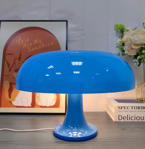 blue mushroom lamp