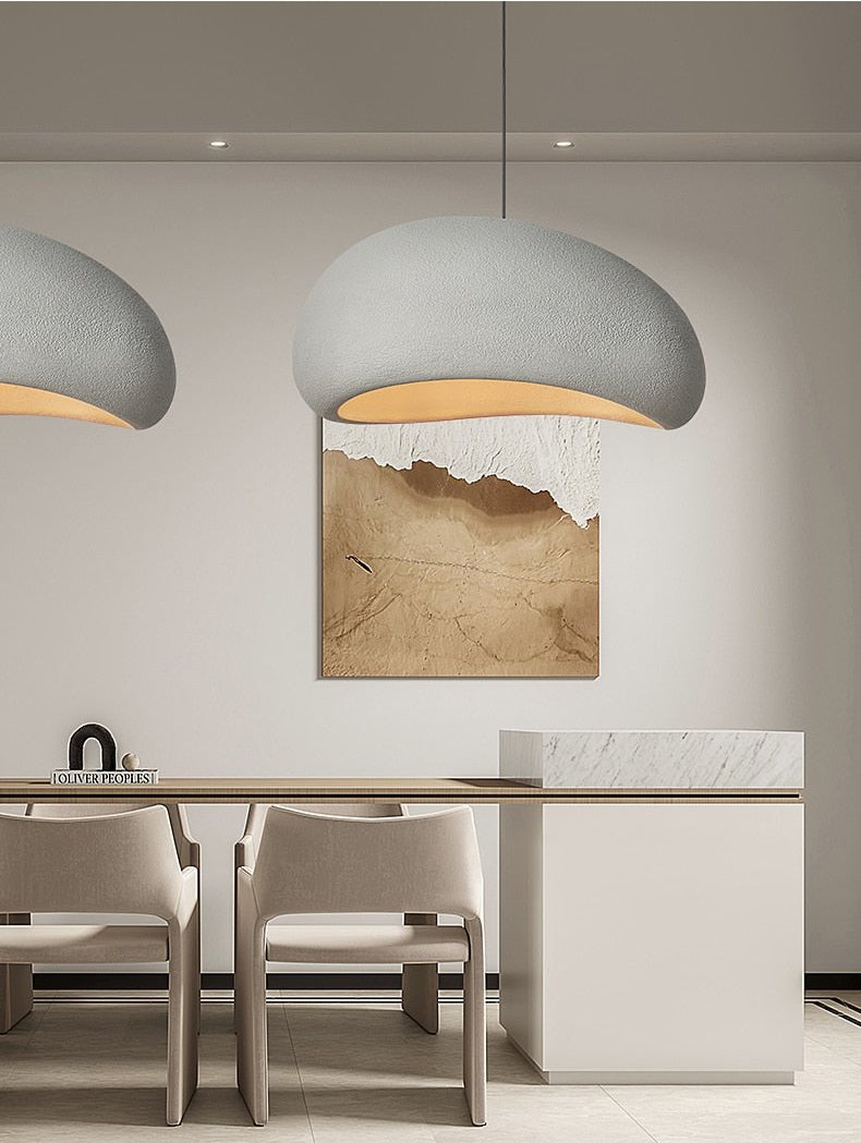 Japanese Wabi-Sabi Chandelier | Zen Stone Pendant Light - Orangme