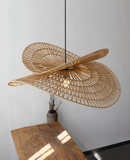 Japanese handmade rattan pendant light - orangme.com