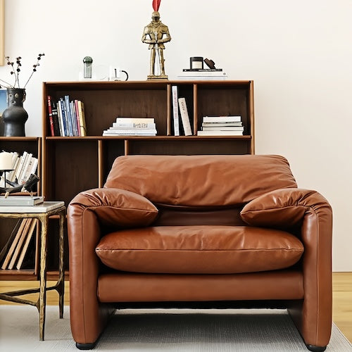 Leather Armchair Maralunga - orangme.com