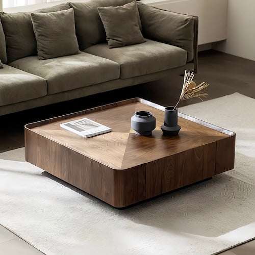 Living Room Coffee Table with Storage | Elegance & Utility - Orangme