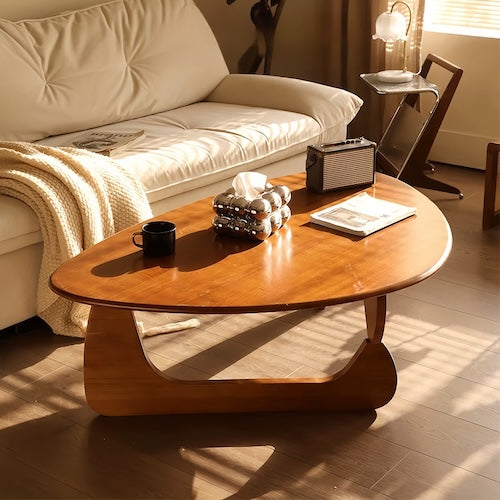 Middle Dark Wood Coffee Table - orangme.com