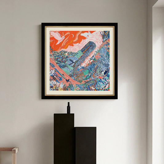 Framed Abstract Wall Art for Living Room