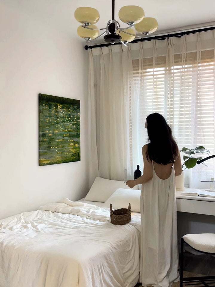 Hand-Painted Natural Abstract Oil Painting - Wabi-Sabi Textured Wall Art for Living Room & Home Decor