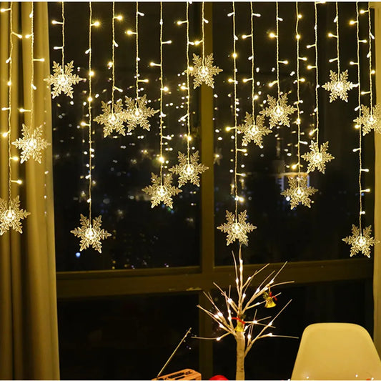 Christmas Snowflakes LED String Lights 