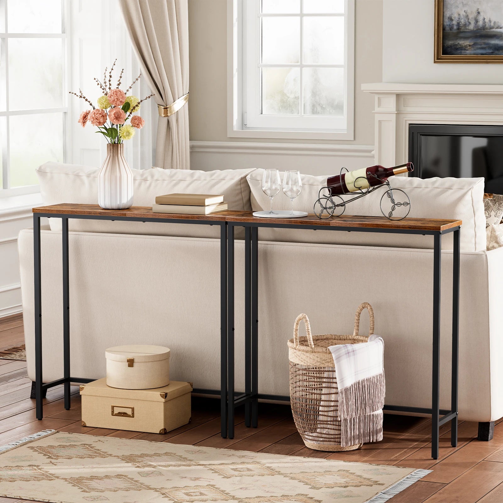 Narrow Console Table | Retro Nostalgia Style