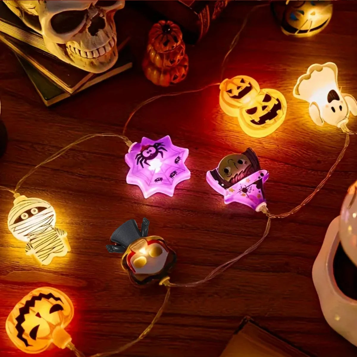 Halloween Battery Powered Jack o Lantern String Lights