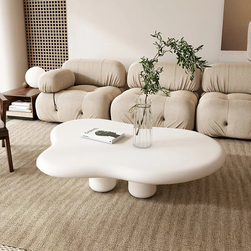 Nordic Cloud White Coffee Table | Modern Simplicity