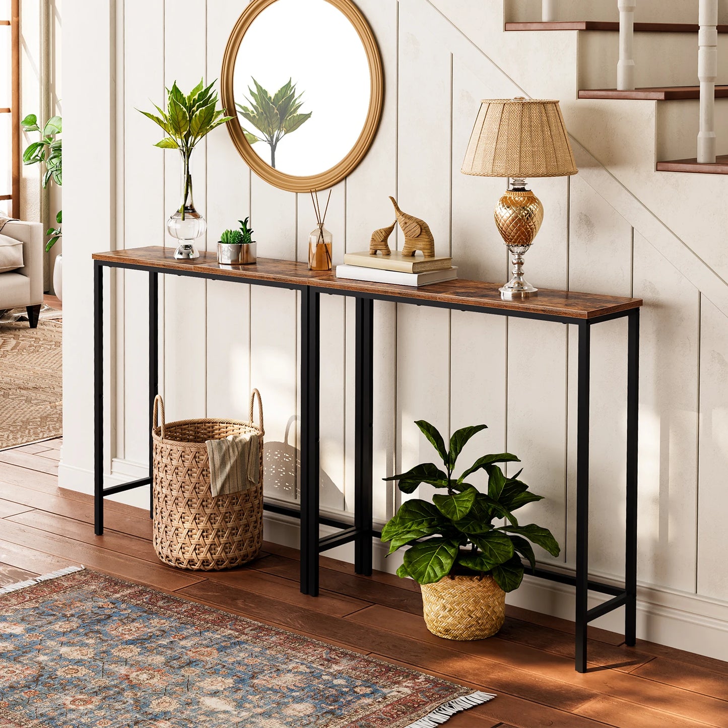 Narrow Console Table | Retro Nostalgia Style