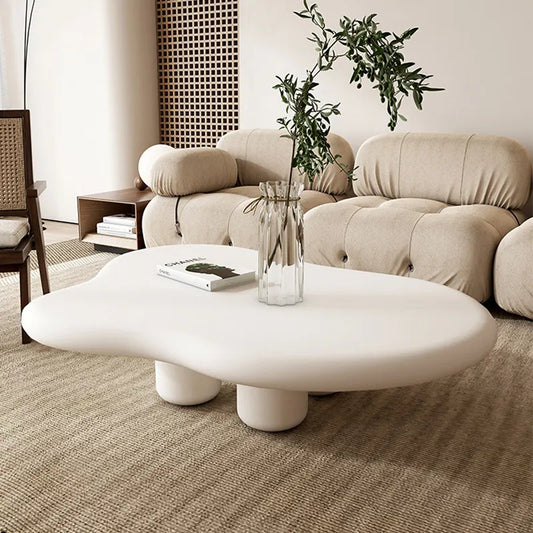 Nordic Cloud White Coffee Table | Modern Simplicity