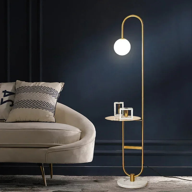 Funky Floor Lamp with Table | Modern Design