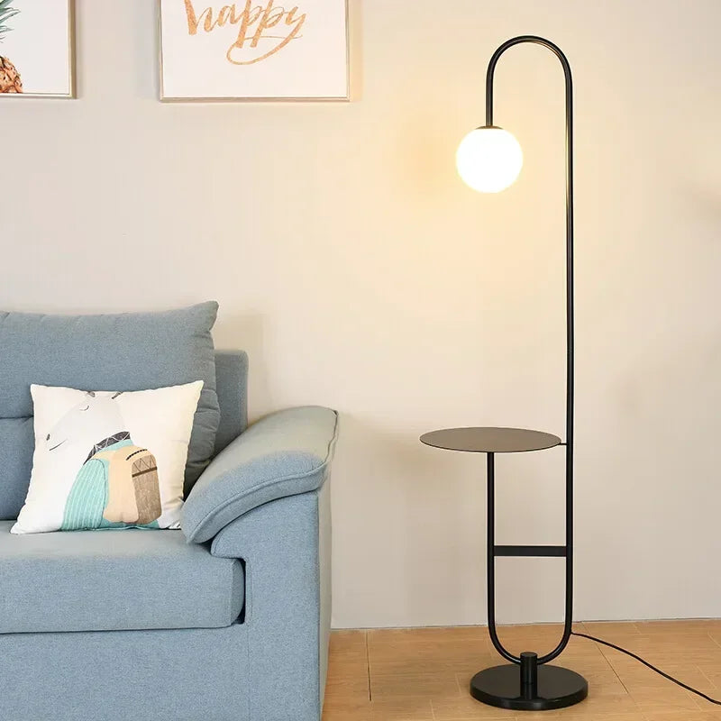 Funky Floor Lamp with Table | Modern Design Lighting - Orangme