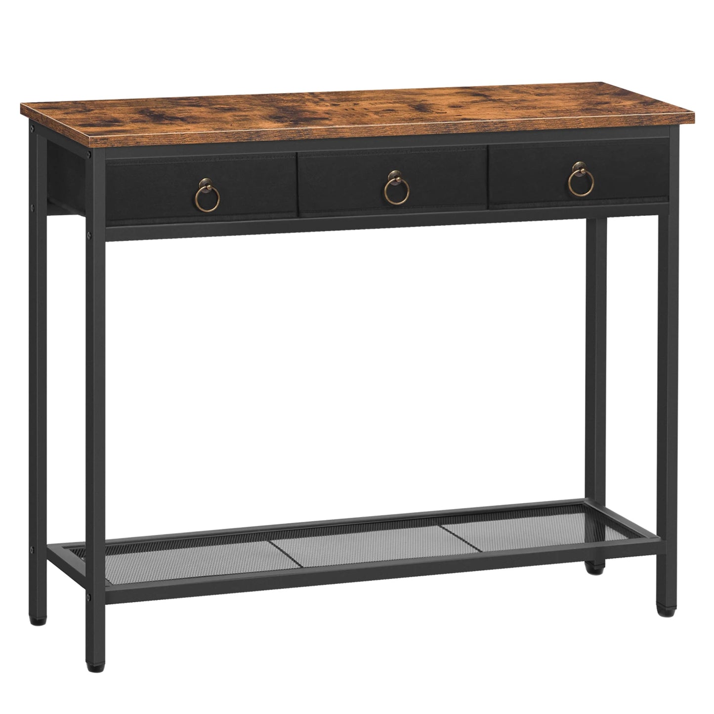 Hallway Narrow Console Table - Retro Style with Drawers - orangme.com