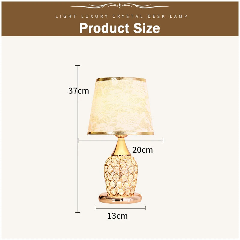 Crystal Table Lamp | Enhance Décor with Elegant Lighting - Orangme
