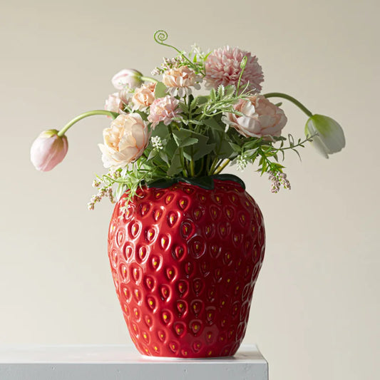 Strawberry Vase | Sweet Décor Accent