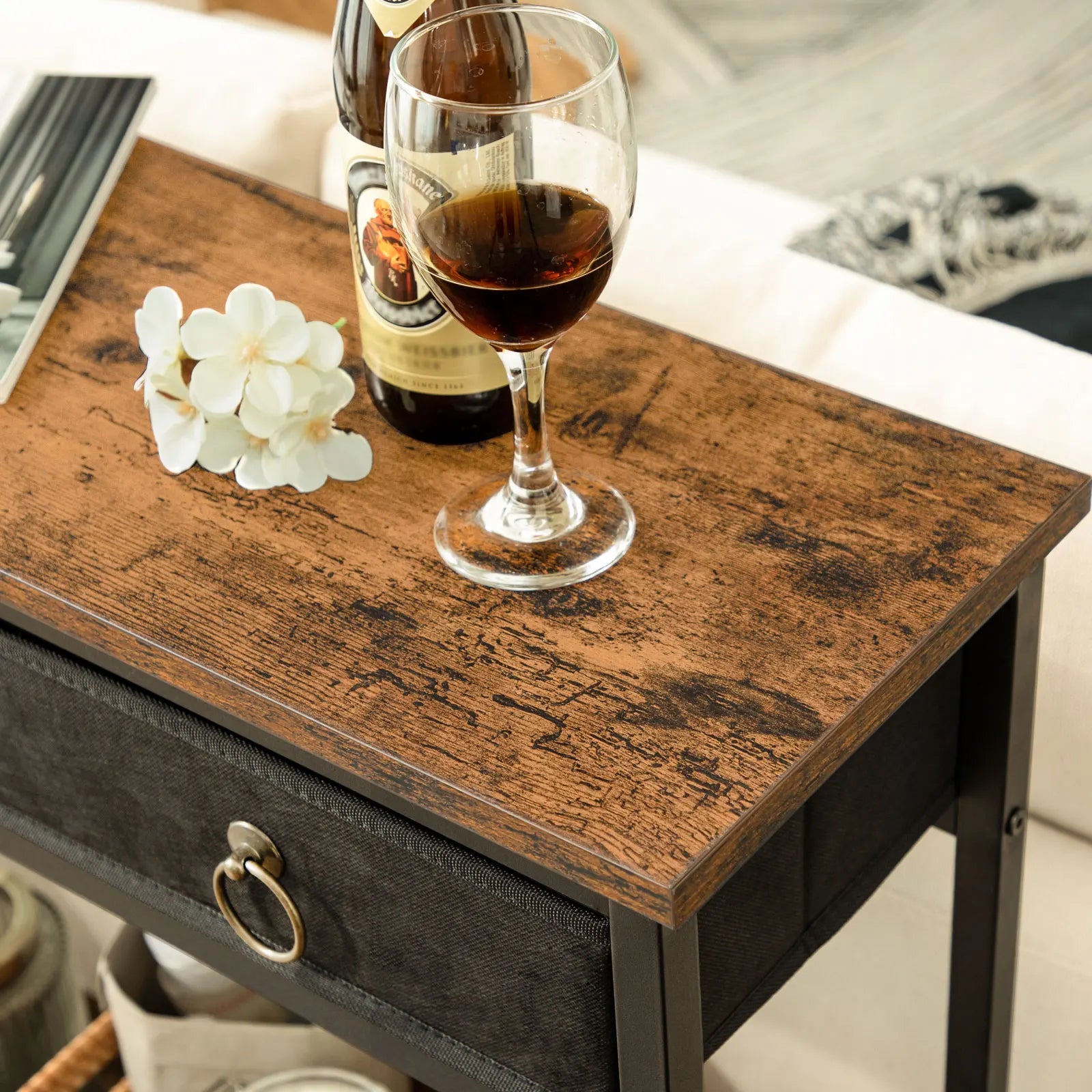 Hallway Narrow Console Table With Drawers