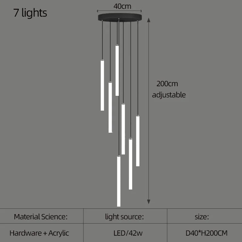 Large Staircase Chandelier Light: Illuminate Your Space with Sophistic - Orangme