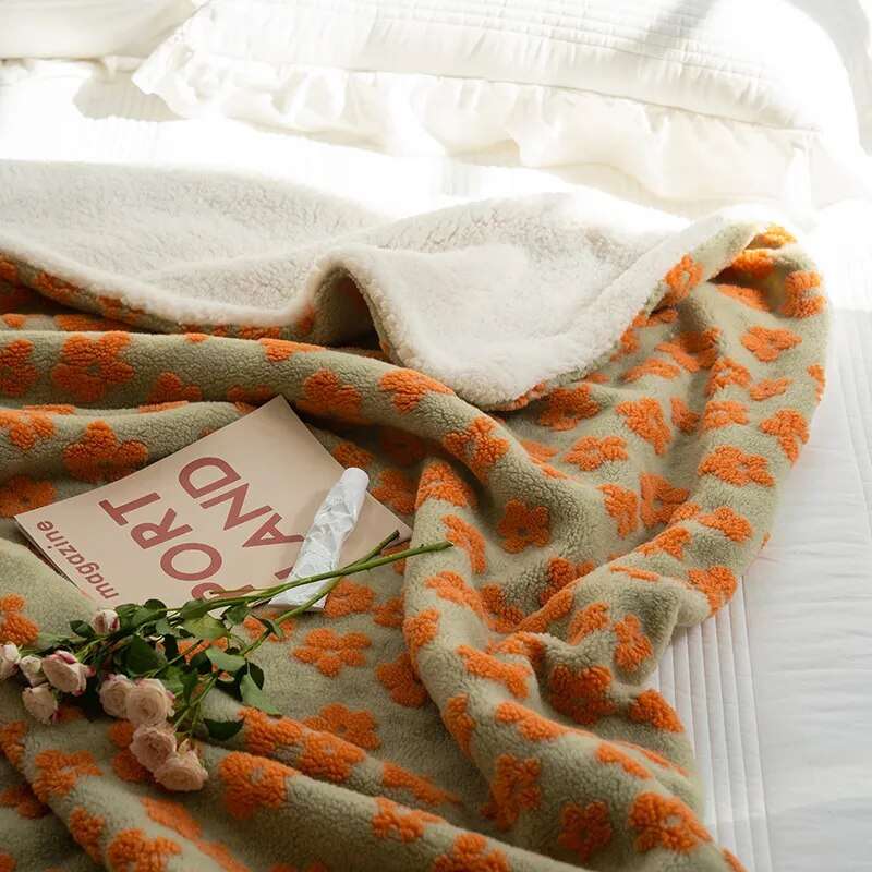 Fleece-Decke: Kuscheliger Grobstrick für ultimativen Komfort – Orangme