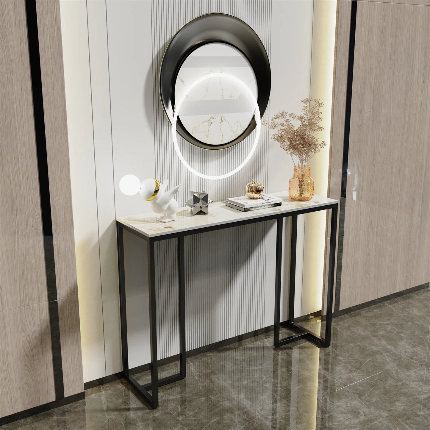 Hall Console Table - Luxury Modern Marble Console Table - orangme.com