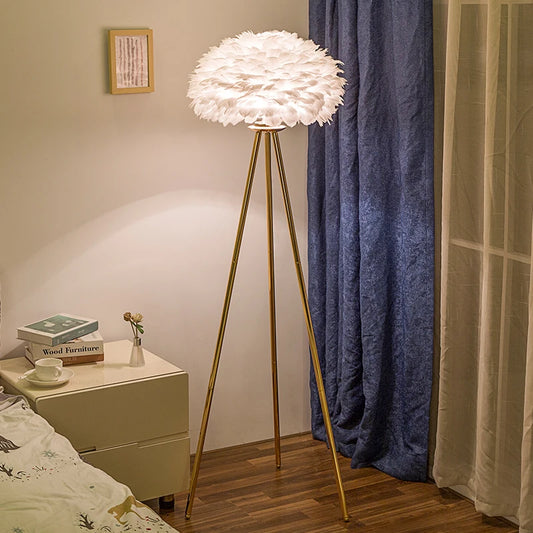 Feather Floor Lamp | Lighten Your Space with Style - Orangme