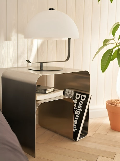 Stainless Steel Bedside Table - orangme.com