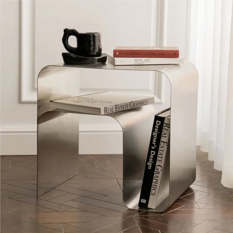 Stainless Steel Lounge Side Table - orangme.com